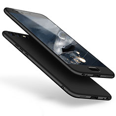 Handyhülle Hülle Kunststoff Schutzhülle Tasche Matt Vorder und Rückseite 360 Grad für Huawei P10 Plus Schwarz