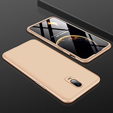 Handyhülle Hülle Kunststoff Schutzhülle Tasche Matt Vorder und Rückseite 360 Grad für OnePlus 6T Gold