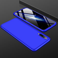 Handyhülle Hülle Kunststoff Schutzhülle Tasche Matt Vorder und Rückseite 360 Grad für Samsung Galaxy A50S Blau