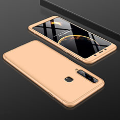 Handyhülle Hülle Kunststoff Schutzhülle Tasche Matt Vorder und Rückseite 360 Grad für Samsung Galaxy A9s Gold