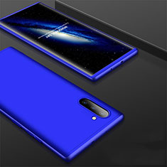 Handyhülle Hülle Kunststoff Schutzhülle Tasche Matt Vorder und Rückseite 360 Grad für Samsung Galaxy Note 10 5G Blau
