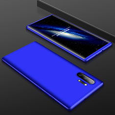 Handyhülle Hülle Kunststoff Schutzhülle Tasche Matt Vorder und Rückseite 360 Grad für Samsung Galaxy Note 10 Plus 5G Blau