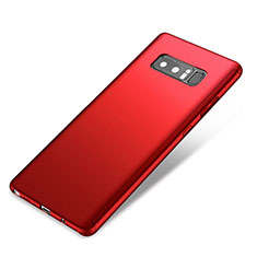 Handyhülle Hülle Kunststoff Schutzhülle Tasche Matt Vorder und Rückseite 360 Grad für Samsung Galaxy Note 8 Duos N950F Rot