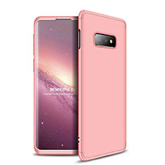 Handyhülle Hülle Kunststoff Schutzhülle Tasche Matt Vorder und Rückseite 360 Grad für Samsung Galaxy S10e Rosegold