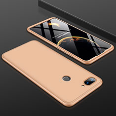 Handyhülle Hülle Kunststoff Schutzhülle Tasche Matt Vorder und Rückseite 360 Grad für Xiaomi Mi 8 Lite Gold