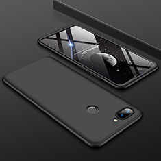 Handyhülle Hülle Kunststoff Schutzhülle Tasche Matt Vorder und Rückseite 360 Grad für Xiaomi Mi 8 Lite Schwarz