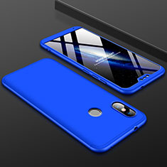 Handyhülle Hülle Kunststoff Schutzhülle Tasche Matt Vorder und Rückseite 360 Grad für Xiaomi Mi A2 Lite Blau