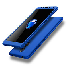 Handyhülle Hülle Kunststoff Schutzhülle Tasche Matt Vorder und Rückseite 360 Grad für Xiaomi Redmi 5 Blau