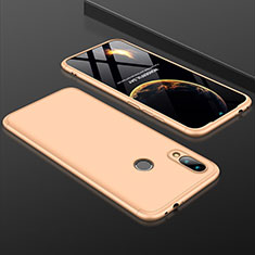 Handyhülle Hülle Kunststoff Schutzhülle Tasche Matt Vorder und Rückseite 360 Grad für Xiaomi Redmi Note 7 Pro Gold