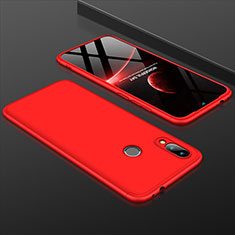 Handyhülle Hülle Kunststoff Schutzhülle Tasche Matt Vorder und Rückseite 360 Grad für Xiaomi Redmi Note 7 Pro Rot