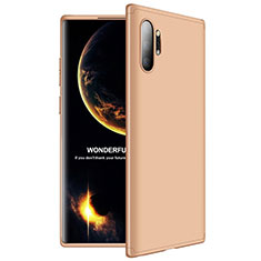 Handyhülle Hülle Kunststoff Schutzhülle Tasche Matt Vorder und Rückseite 360 Grad M01 für Samsung Galaxy Note 10 Plus 5G Gold