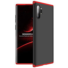 Handyhülle Hülle Kunststoff Schutzhülle Tasche Matt Vorder und Rückseite 360 Grad M01 für Samsung Galaxy Note 10 Plus 5G Rot und Schwarz
