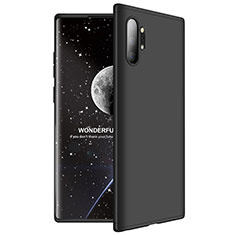 Handyhülle Hülle Kunststoff Schutzhülle Tasche Matt Vorder und Rückseite 360 Grad M01 für Samsung Galaxy Note 10 Plus 5G Schwarz