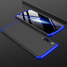 Handyhülle Hülle Kunststoff Schutzhülle Tasche Matt Vorder und Rückseite 360 Grad M01 für Xiaomi Mi 9 Blau und Schwarz