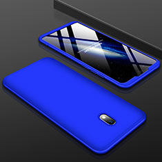 Handyhülle Hülle Kunststoff Schutzhülle Tasche Matt Vorder und Rückseite 360 Grad M01 für Xiaomi Redmi 8A Blau