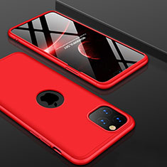 Handyhülle Hülle Kunststoff Schutzhülle Tasche Matt Vorder und Rückseite 360 Grad P01 für Apple iPhone 11 Pro Max Rot
