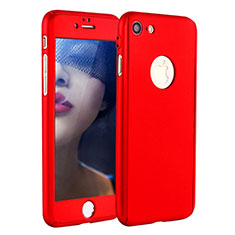 Handyhülle Hülle Kunststoff Schutzhülle Tasche Matt Vorder und Rückseite 360 Grad P01 für Apple iPhone SE (2020) Rot