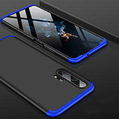 Handyhülle Hülle Kunststoff Schutzhülle Tasche Matt Vorder und Rückseite 360 Grad P01 für Huawei Honor 20 Pro Blau und Schwarz