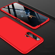 Handyhülle Hülle Kunststoff Schutzhülle Tasche Matt Vorder und Rückseite 360 Grad P01 für Huawei Honor 20 Pro Rot