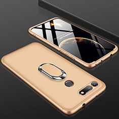 Handyhülle Hülle Kunststoff Schutzhülle Tasche Matt Vorder und Rückseite 360 Grad P01 für Huawei Honor V20 Gold