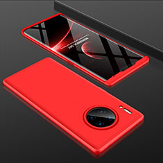 Handyhülle Hülle Kunststoff Schutzhülle Tasche Matt Vorder und Rückseite 360 Grad P01 für Huawei Mate 30 5G Rot