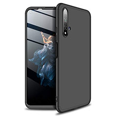 Handyhülle Hülle Kunststoff Schutzhülle Tasche Matt Vorder und Rückseite 360 Grad P02 für Huawei Nova 5T Schwarz