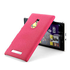 Handyhülle Hülle Kunststoff Schutzhülle Treibsand für Nokia Lumia 925 Rot