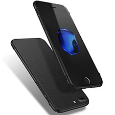 Handyhülle Hülle Kunststoff Schutzhülle Treibsand Q02 für Apple iPhone 7 Plus Schwarz