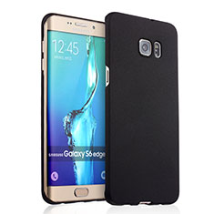 Handyhülle Hülle Kunststoff Schutzhülle Treibsand R03 für Samsung Galaxy S6 Edge+ Plus SM-G928F Schwarz