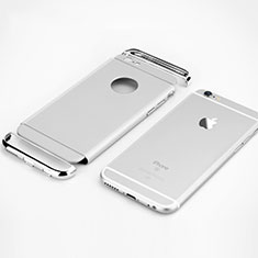 Handyhülle Hülle Luxus Aluminium Metall A01 für Apple iPhone 6S Silber