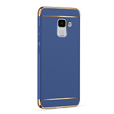 Handyhülle Hülle Luxus Aluminium Metall für Huawei Honor 7 Dual SIM Blau