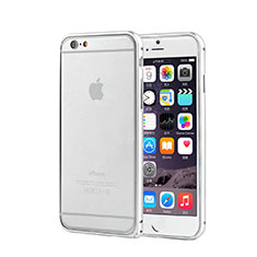 Handyhülle Hülle Luxus Aluminium Metall Rahmen für Apple iPhone 6 Plus Silber