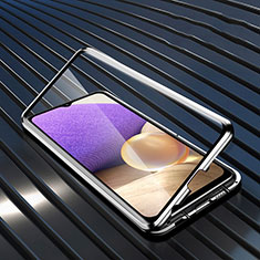 Handyhülle Hülle Luxus Aluminium Metall Rahmen Spiegel 360 Grad Ganzkörper Tasche für Realme 9 5G Silber