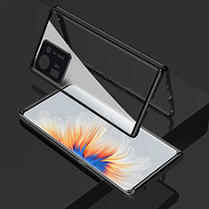 Handyhülle Hülle Luxus Aluminium Metall Rahmen Spiegel 360 Grad Ganzkörper Tasche für Xiaomi Mi Mix 4 5G Schwarz