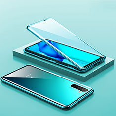 Handyhülle Hülle Luxus Aluminium Metall Rahmen Spiegel 360 Grad Ganzkörper Tasche M06 für Huawei Mate 40 Lite 5G Grün