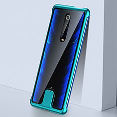 Handyhülle Hülle Luxus Aluminium Metall Rahmen Spiegel 360 Grad Ganzkörper Tasche T05 für Xiaomi Redmi K20 Grün