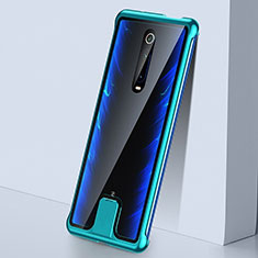 Handyhülle Hülle Luxus Aluminium Metall Rahmen Spiegel 360 Grad Ganzkörper Tasche T05 für Xiaomi Redmi K20 Pro Grün