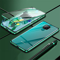 Handyhülle Hülle Luxus Aluminium Metall Rahmen Spiegel 360 Grad Tasche für Huawei Nova 5z Grün