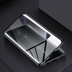 Handyhülle Hülle Luxus Aluminium Metall Rahmen Spiegel 360 Grad Tasche für Vivo S1 Pro Schwarz