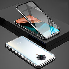 Handyhülle Hülle Luxus Aluminium Metall Rahmen Spiegel 360 Grad Tasche für Xiaomi Redmi K30 Pro 5G Silber