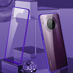 Handyhülle Hülle Luxus Aluminium Metall Rahmen Spiegel 360 Grad Tasche M03 für Huawei Mate 30 Pro 5G Violett