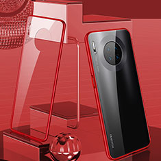 Handyhülle Hülle Luxus Aluminium Metall Rahmen Spiegel 360 Grad Tasche M03 für Huawei Mate 30 Pro Rot