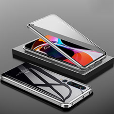 Handyhülle Hülle Luxus Aluminium Metall Rahmen Spiegel 360 Grad Tasche M04 für Xiaomi Mi 10 Schwarz
