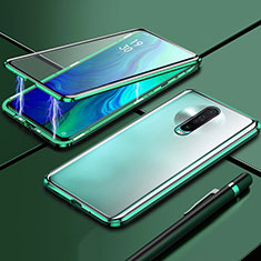 Handyhülle Hülle Luxus Aluminium Metall Rahmen Spiegel 360 Grad Tasche M04 für Xiaomi Redmi K30 4G Grün