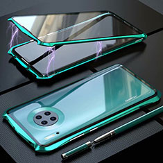 Handyhülle Hülle Luxus Aluminium Metall Rahmen Spiegel 360 Grad Tasche M06 für Huawei Mate 30 Pro 5G Grün