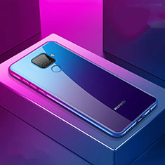 Handyhülle Hülle Luxus Aluminium Metall Rahmen Spiegel 360 Grad Tasche M06 für Huawei Nova 5z Violett