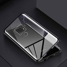 Handyhülle Hülle Luxus Aluminium Metall Rahmen Spiegel 360 Grad Tasche M07 für Huawei Mate 30 Lite Schwarz