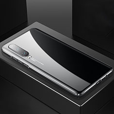 Handyhülle Hülle Luxus Aluminium Metall Rahmen Spiegel 360 Grad Tasche T06 für Huawei P30 Schwarz