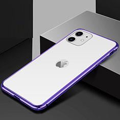 Handyhülle Hülle Luxus Aluminium Metall Rahmen Spiegel 360 Grad Tasche T10 für Apple iPhone 11 Plusfarbig
