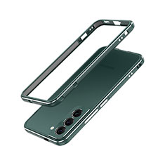 Handyhülle Hülle Luxus Aluminium Metall Rahmen Tasche A01 für Samsung Galaxy S21 5G Grün